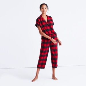 Madewell Red and Black Plaid Pajama Set